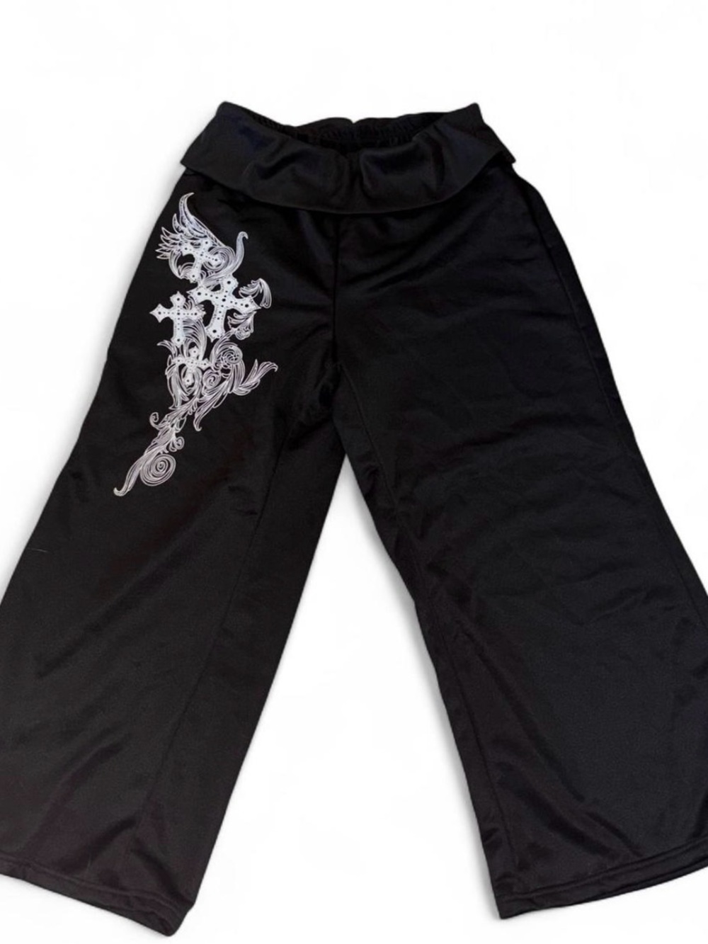 Black SHEIN petite flare leg sweatpants